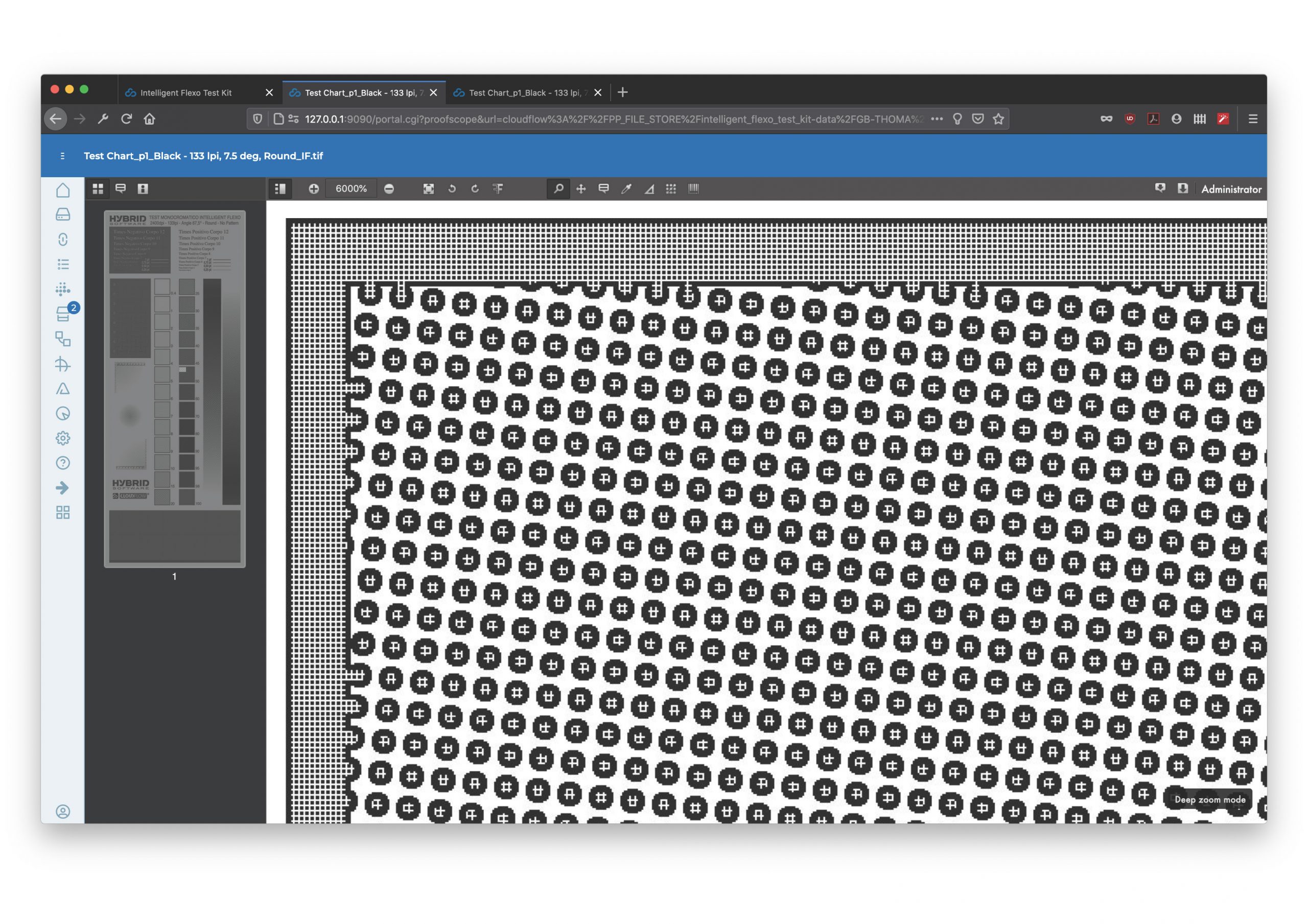 HYBRID Software Intelligent Flexo - Cell Wall Result